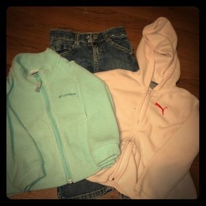 Girls toddler 3T , 2 jackets, 1 pair jeans